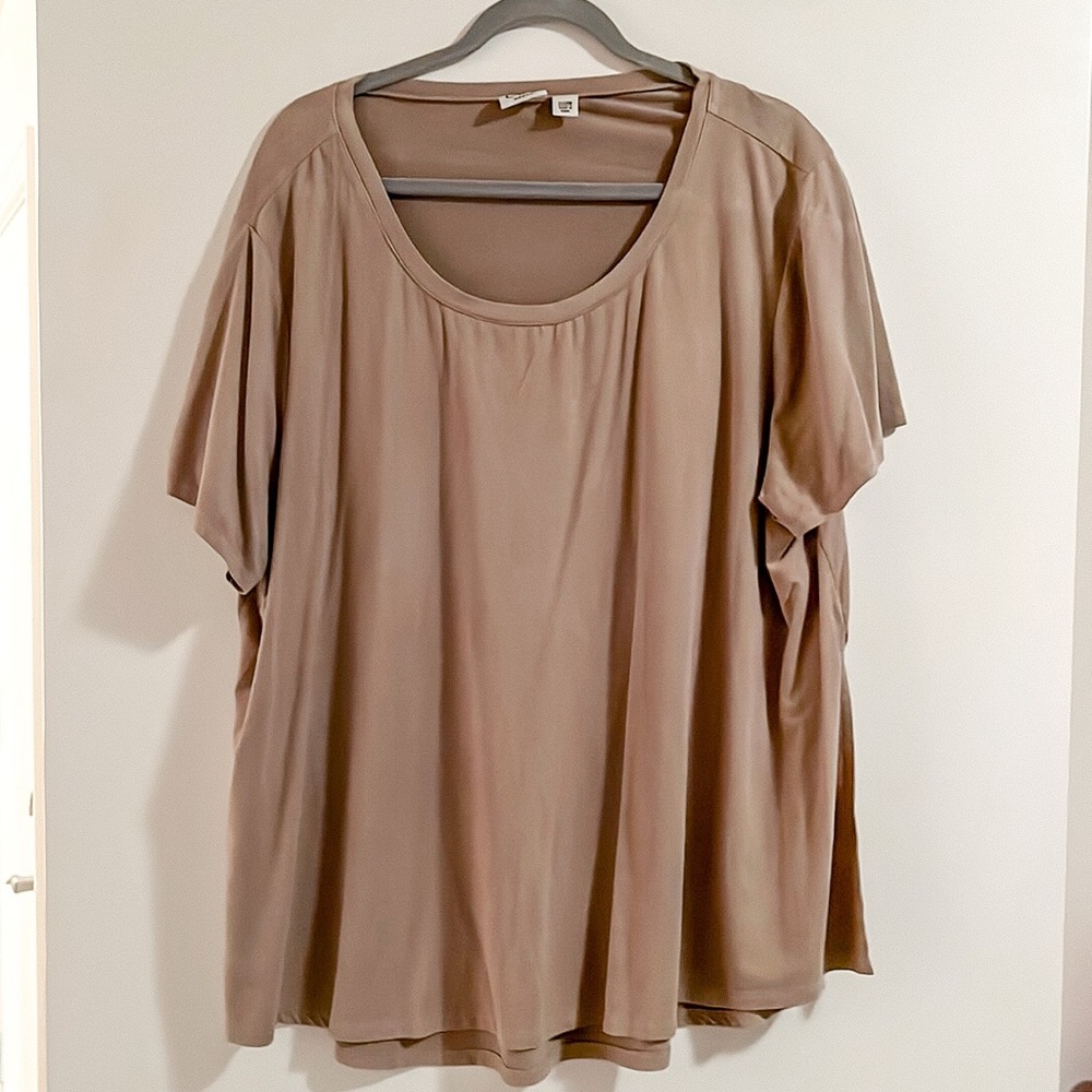 Slouchy suede top. GUC.